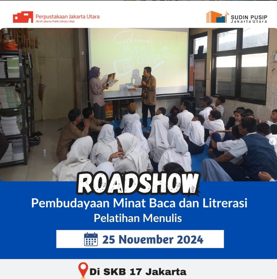 Roadshow Workshop Membaca Bersama Suku Dinas Perpustakaan Dan Kearsipan Kota Administrasi Jakarta Utara